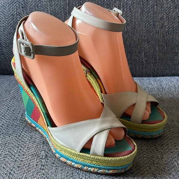 Valentino rainbow espadrille wedges Size: 39 - Picture 4 of 16